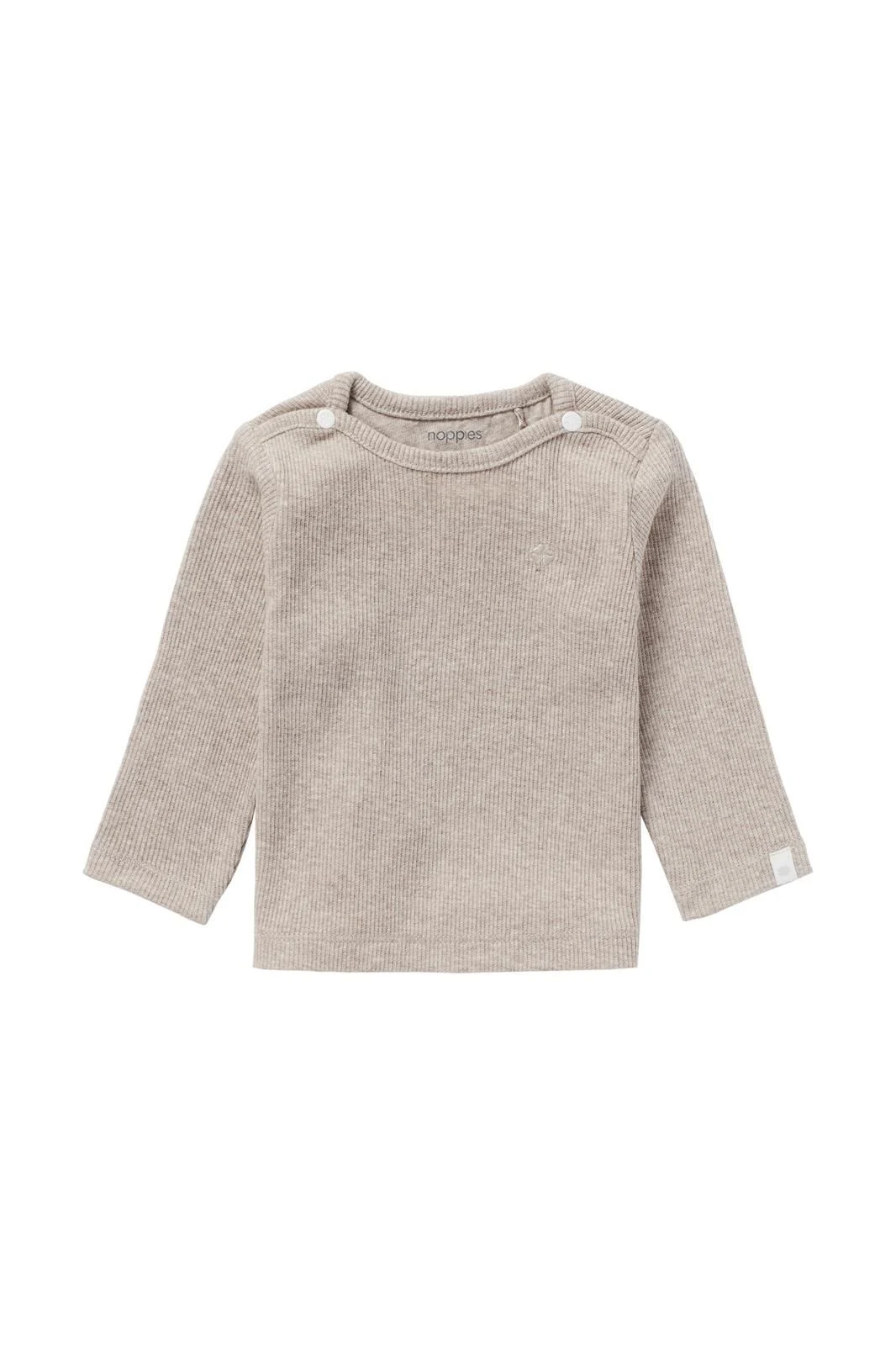 Noppies Baby Langarmshirt Natal - Taupe Melange