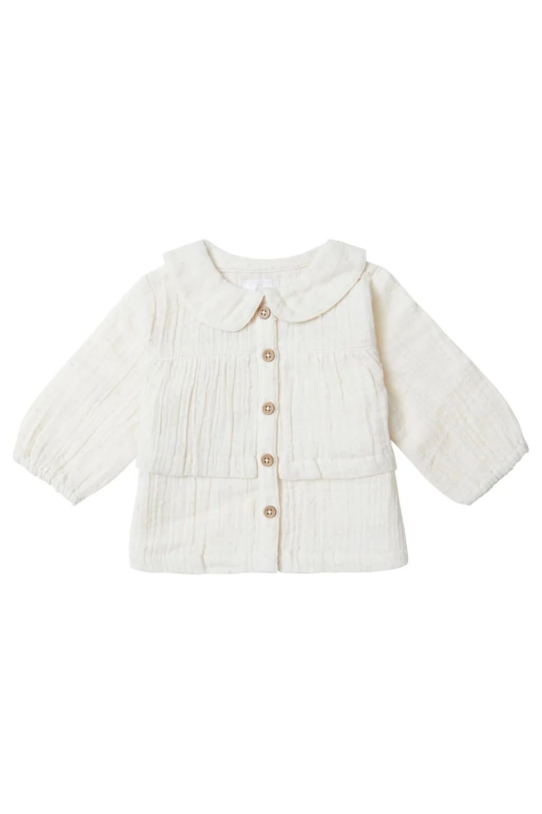 Noppies Baby Bluse Crown - Whitecap Gray