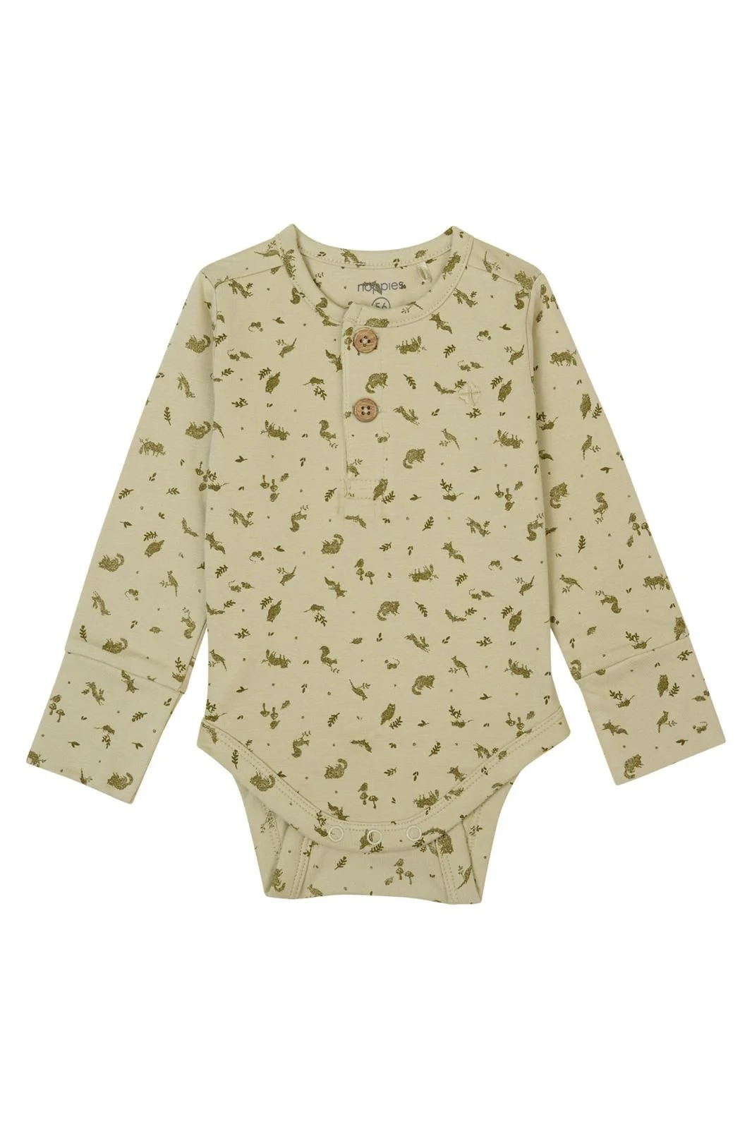 Noppies Baby Body Gema - Moss Gray