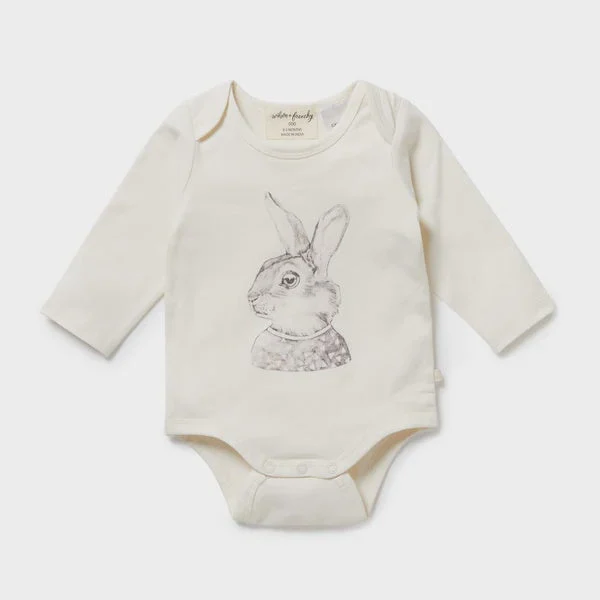 Wilson & Frenchy Organic Envelope Bodysuit - Bunny Rabbit