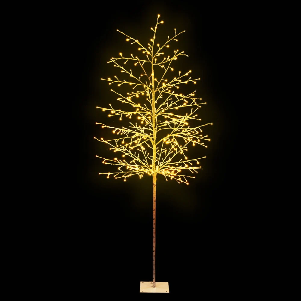 Jingle Jollys Christmas Tree 2.1M 480 LED Trees With Lights Warm White