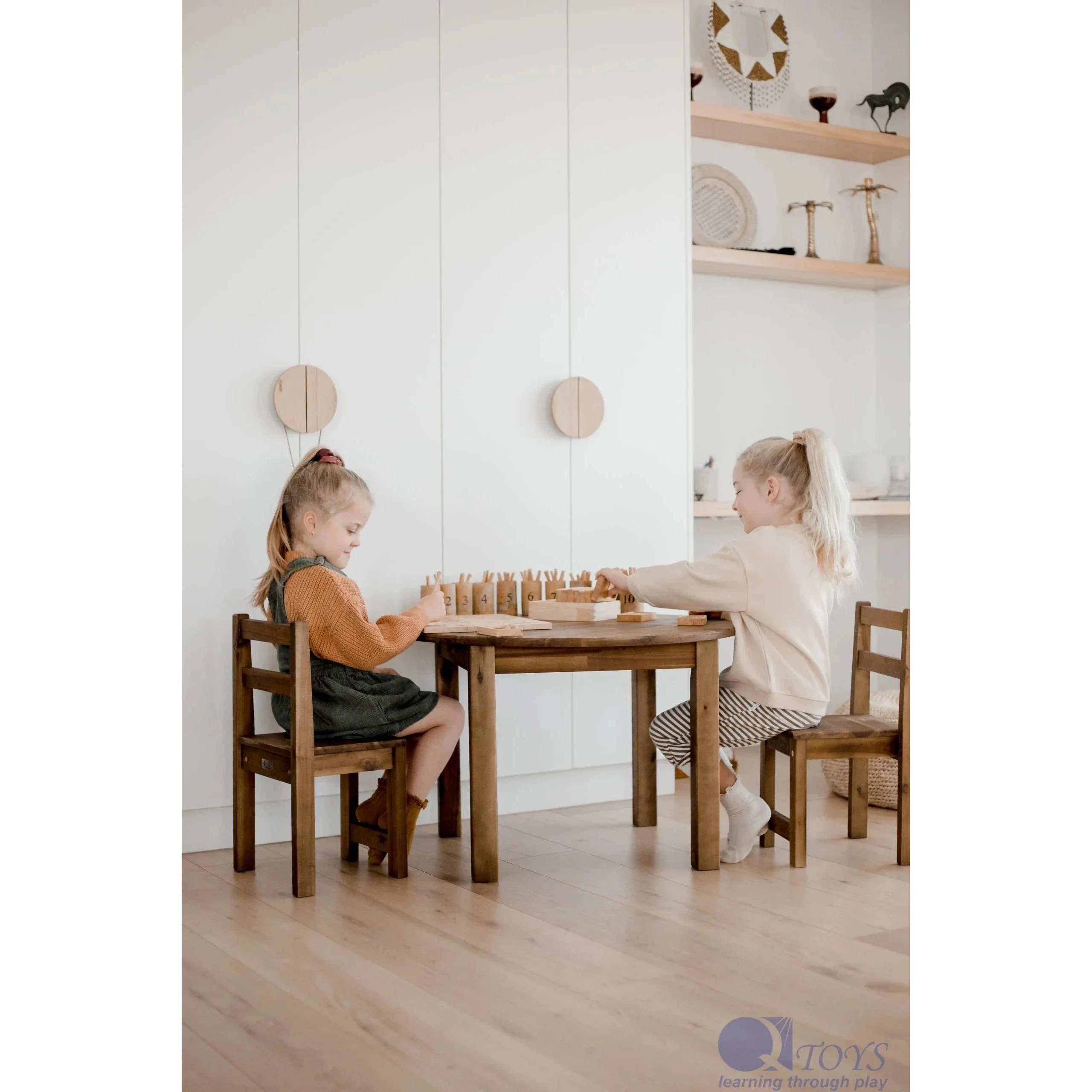 Acacia Large Round Table with 2 Chairs VARIOUS SIZES