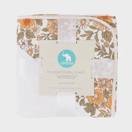 All4Ella Hooded Towel - Daisy