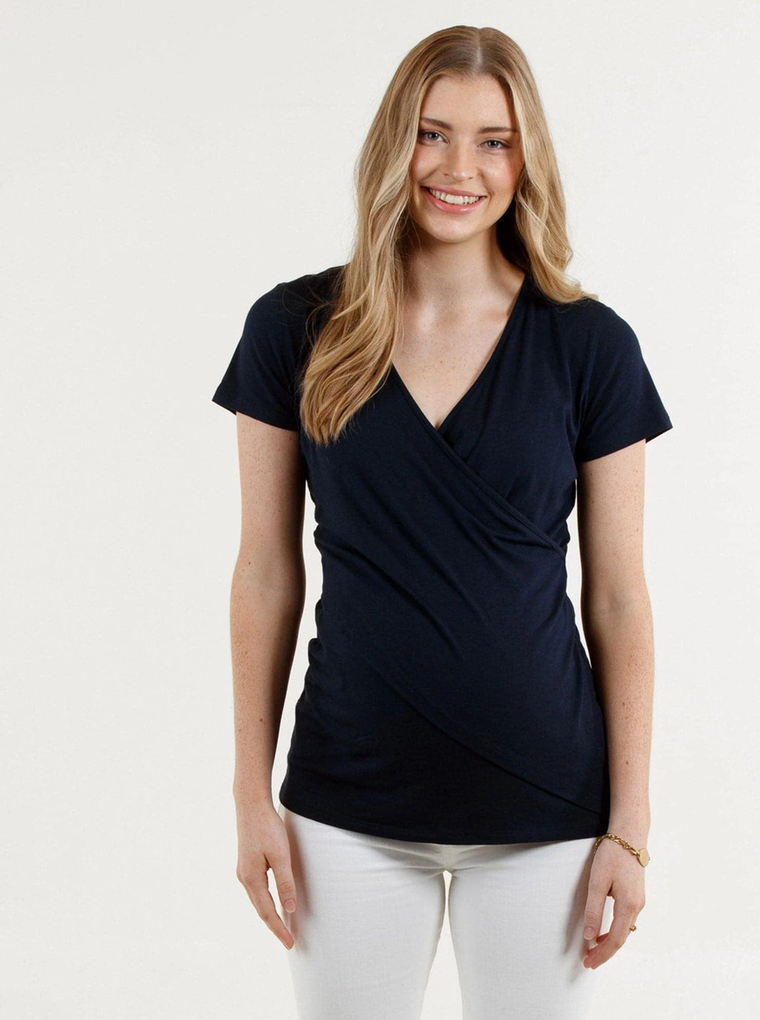 Angel Maternity Crossover Bamboo Nursing Tee