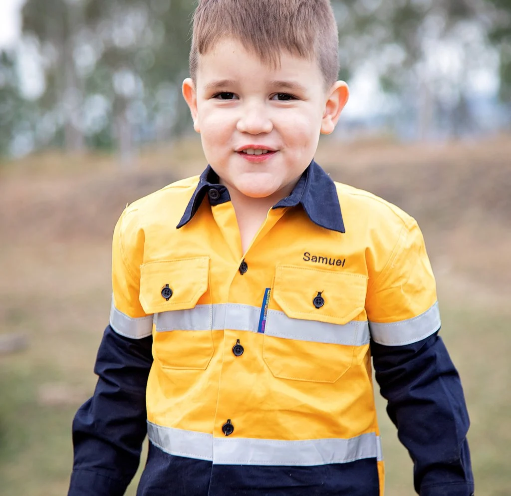Aussie Kids Hi Vis Shirt Yellow