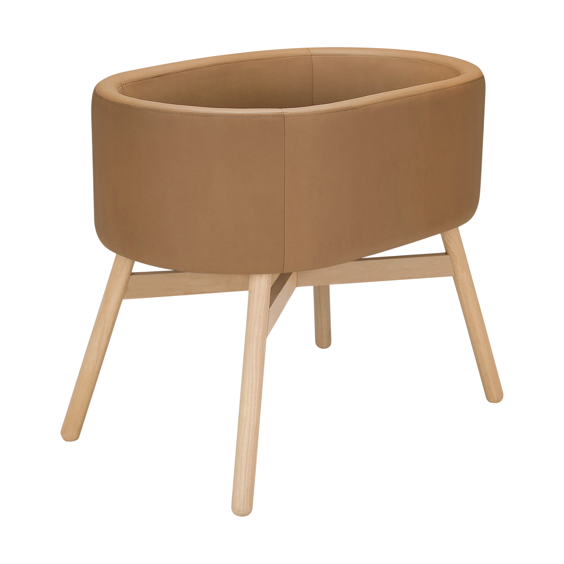 babyletto babyletto x GATHRE Capsule Bassinet - Camel | Babylist Shop