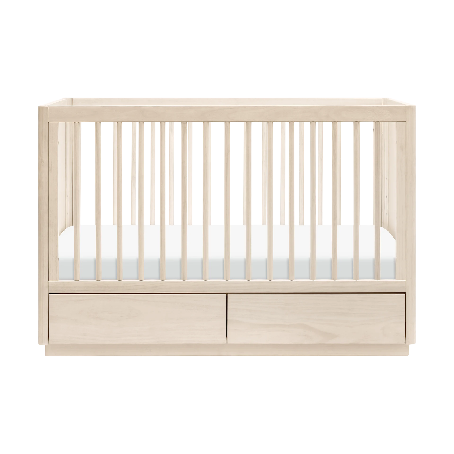 babyletto Bento 3-in-1 Storage Crib with Toddler Bed Conversion Kit - Washed Natural | Babylist Shop