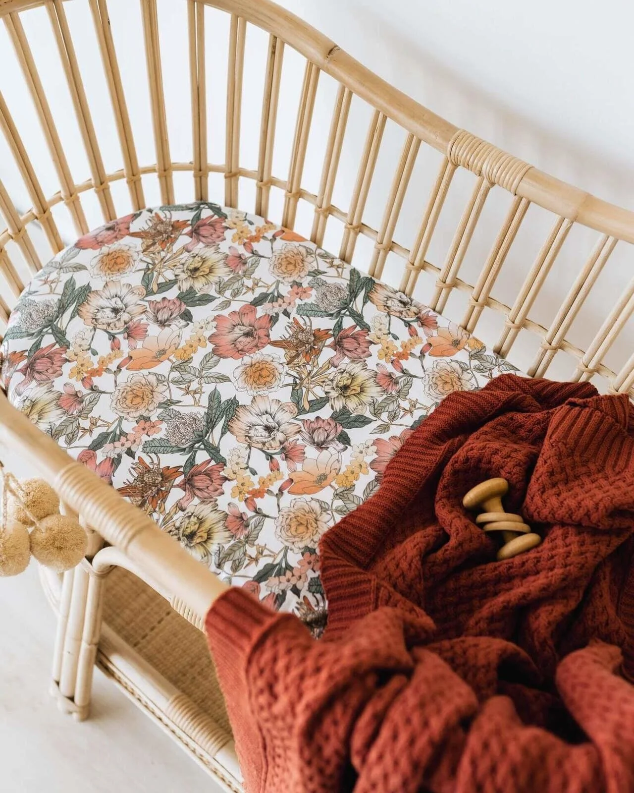 Bassinet Sheet/Change pad cover Australiana