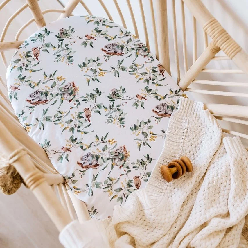 Bassinet Sheet/Change pad cover Eucalypt