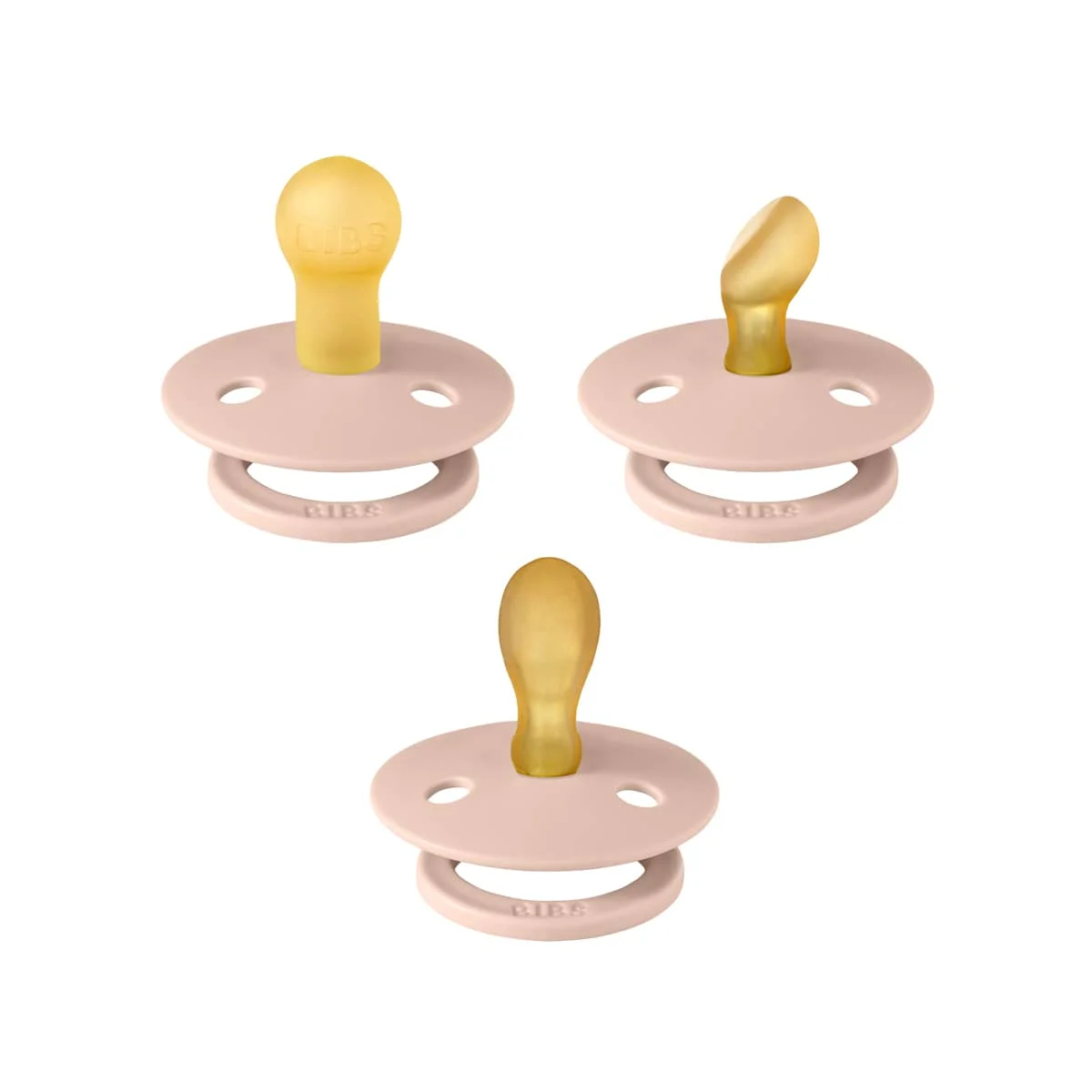 BIBS Dummies Try-It Colour - Assorted Styles | Size 1 | Latex