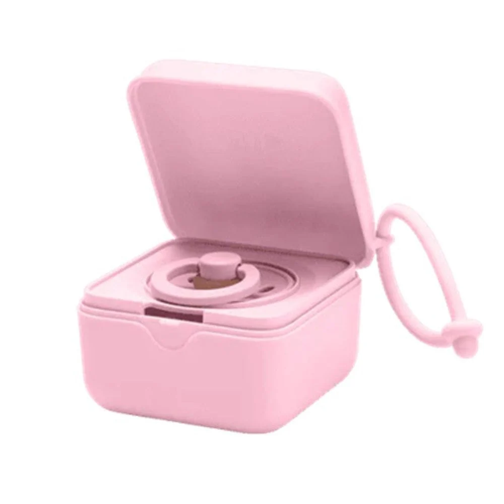 Bibs Pacifier Box - Baby Pink