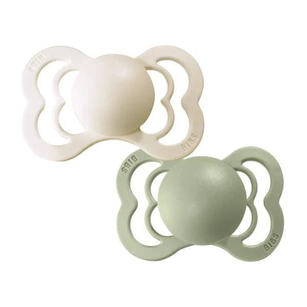 BIBS Supreme Dummies - Symmetrical | Size 2 | Latex - Ivory/Sage
