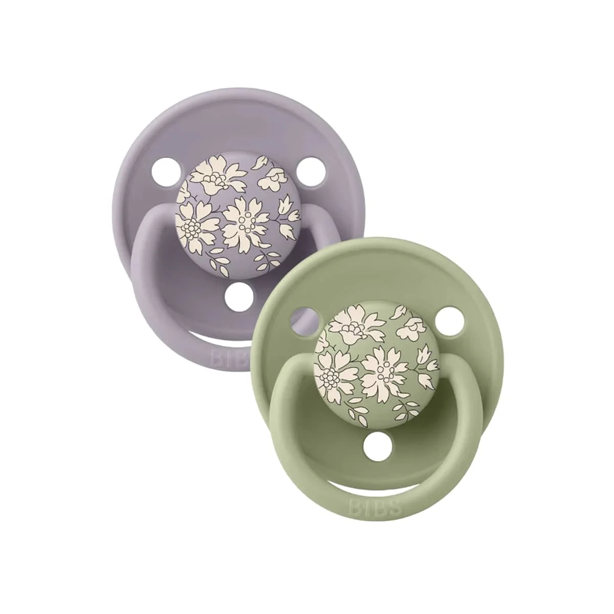 BIBS x LIBERTY De Lux Dummies - Round | One Size | Silicone - Capel/Sage