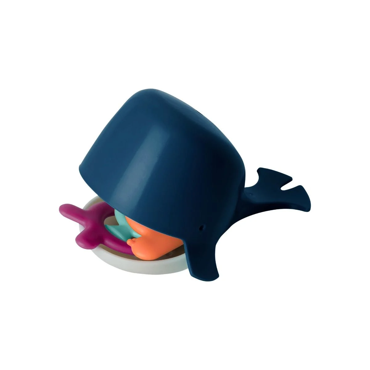 Boon Chomp Hungry Whale Bath Toy – Navy