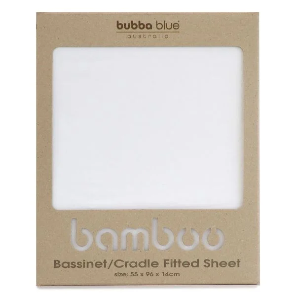 Bubba Blue Bamboo Bassinet/Cradle Fitted Sheet