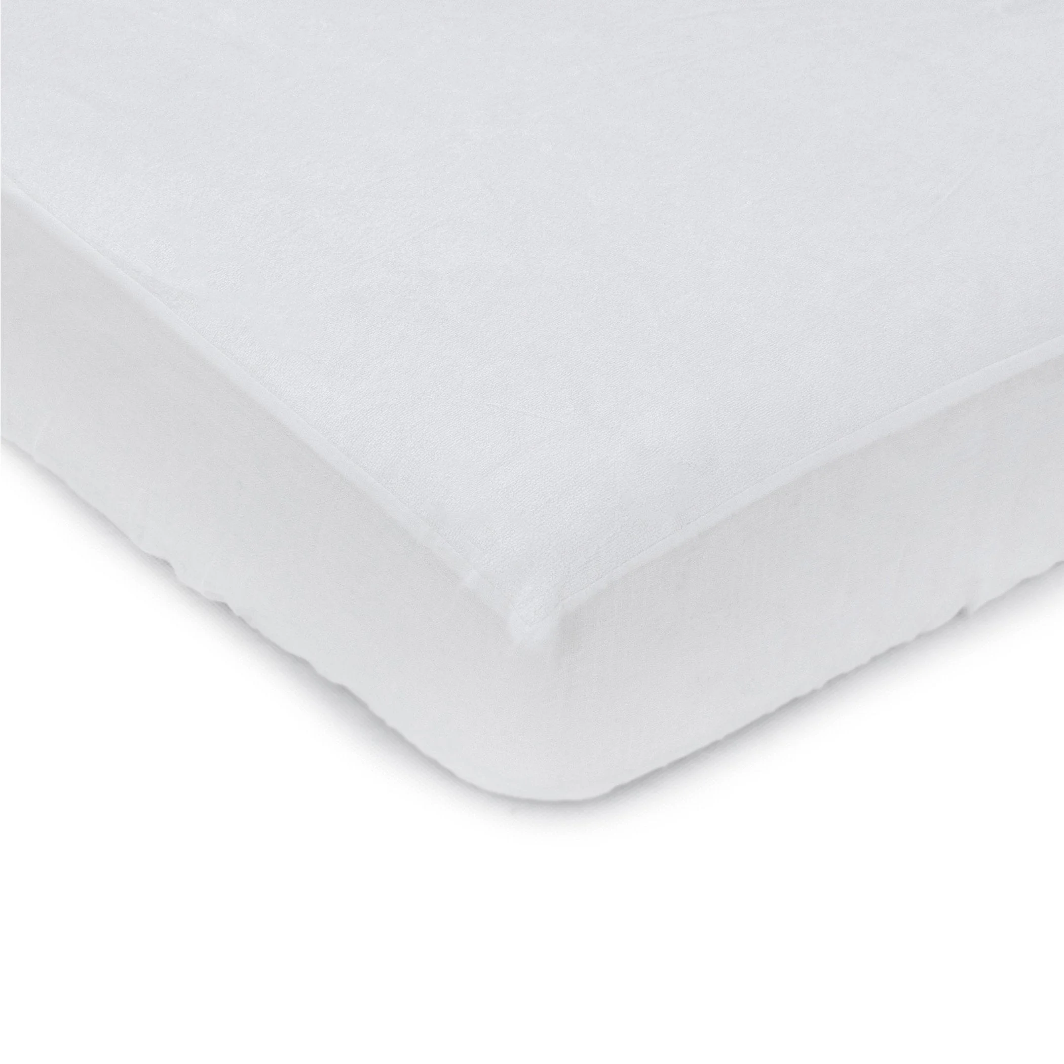 Bubba Blue Bamboo Standard Cot Waterproof Mattress ProtectorWhite