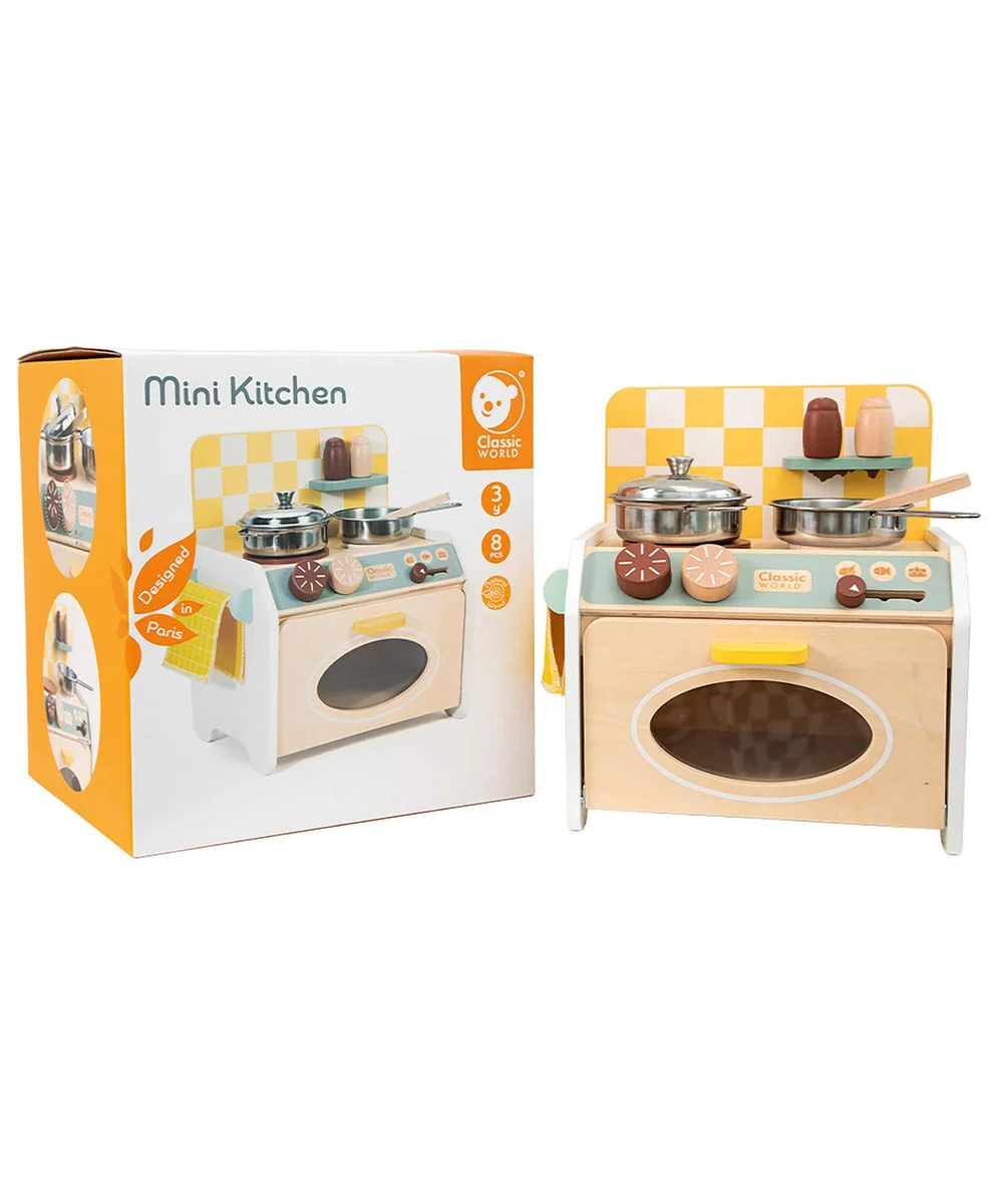 Classic World Small Wooden Play Kitchen Toy