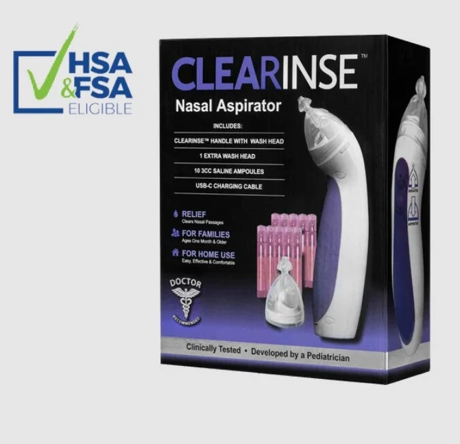 Clearinse Nasal Aspirator Starter KitWhite/purple