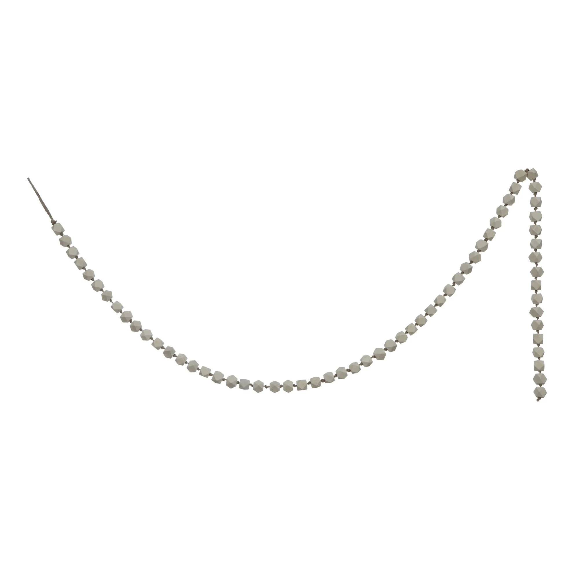 Creative Co-op Wood Bead Garland - 72"