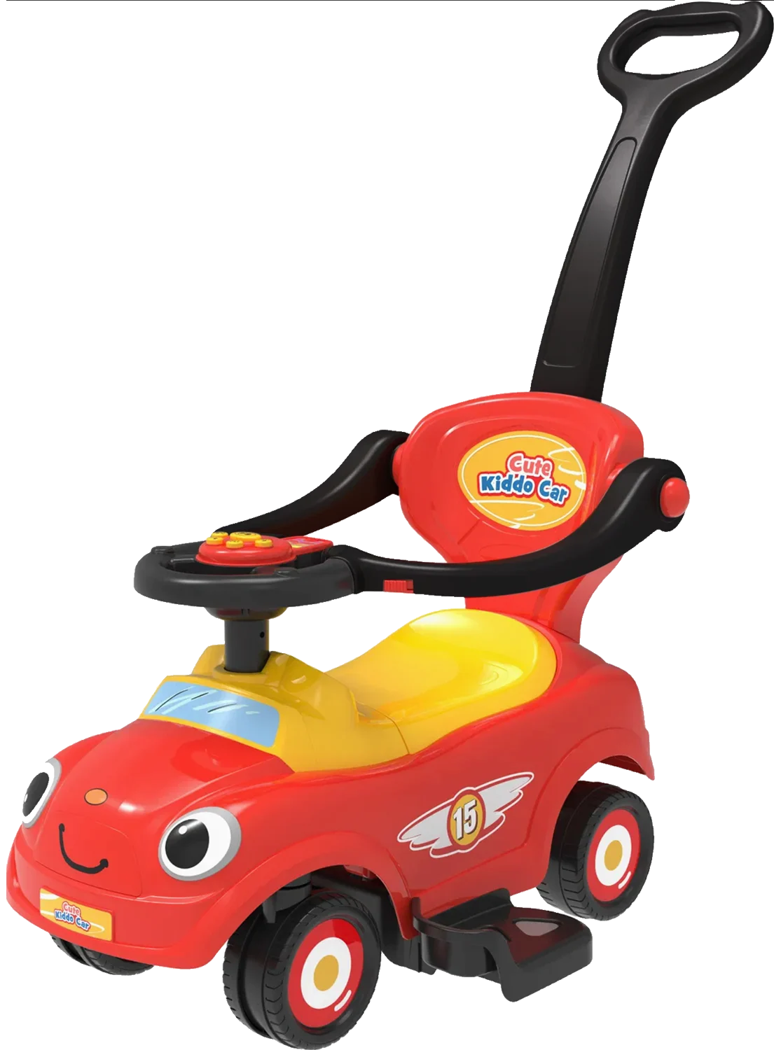 Cute Kiddo Push Ride On Car Red