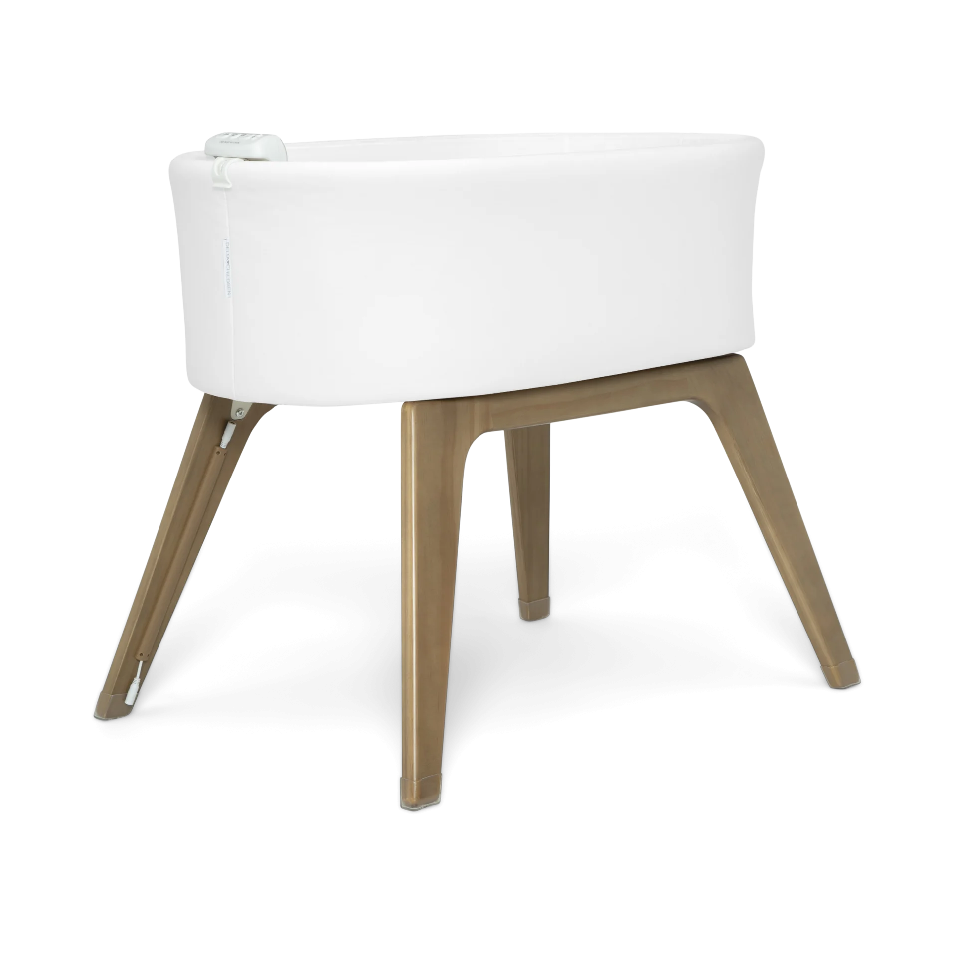 Delta Children Aero Smart Auto Glide Bassinet - White/Acorn | Babylist Shop
