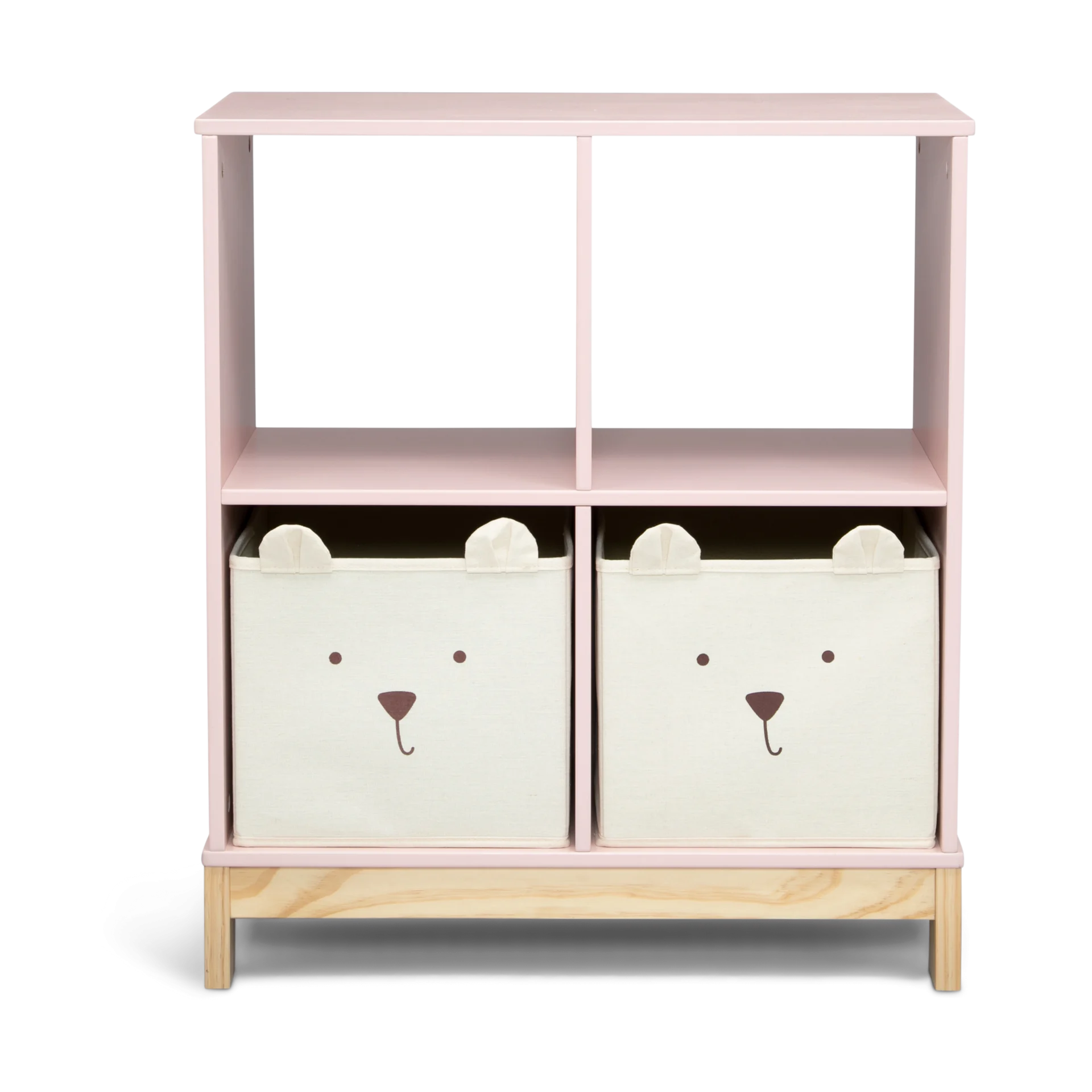 Delta Children babyGap Brannan Bear Bookcase with Bins - Blush | Babylist Shop