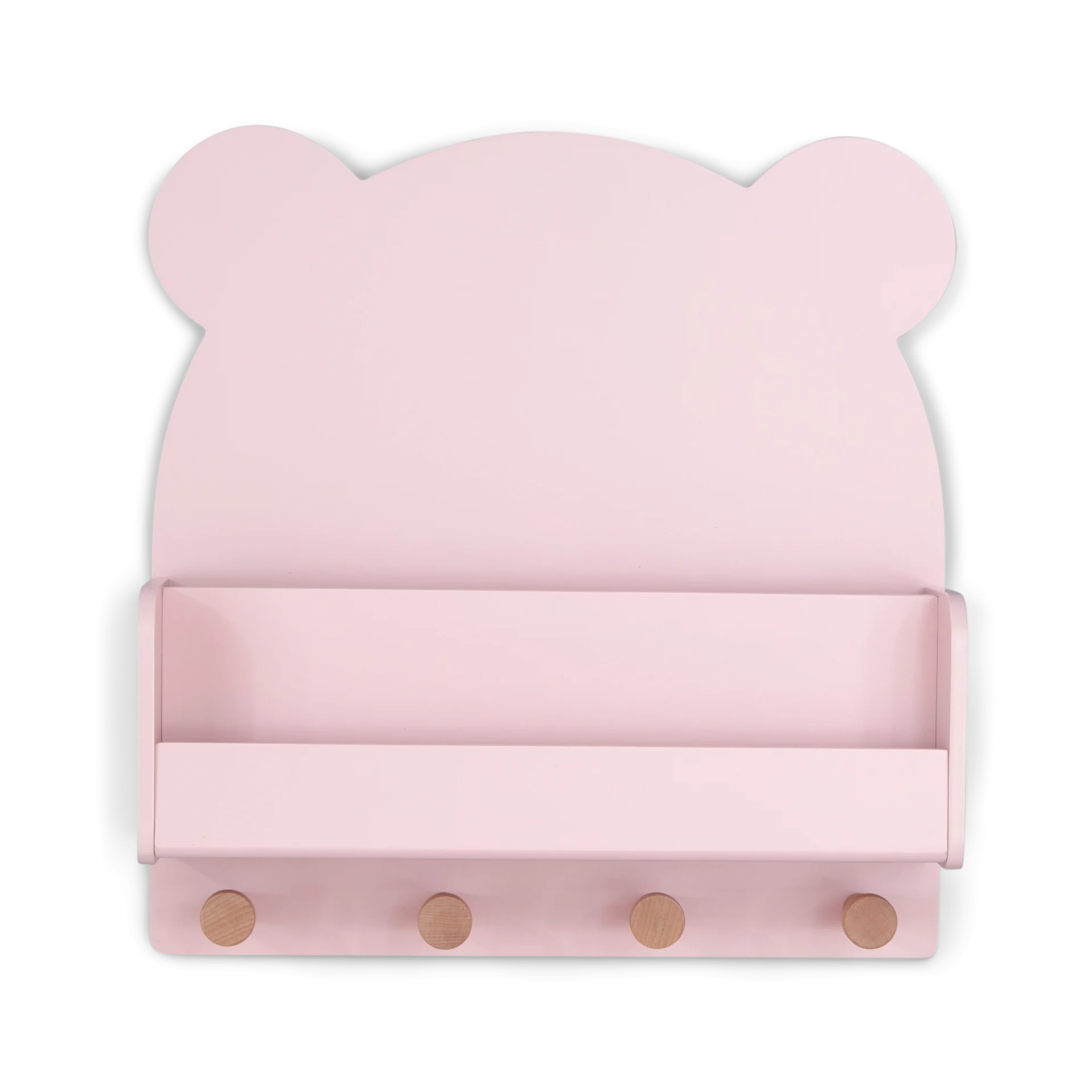 Delta Children babyGap Brannan Bear Wall Shelf with 4 Hooks - Blush | Babylist Shop