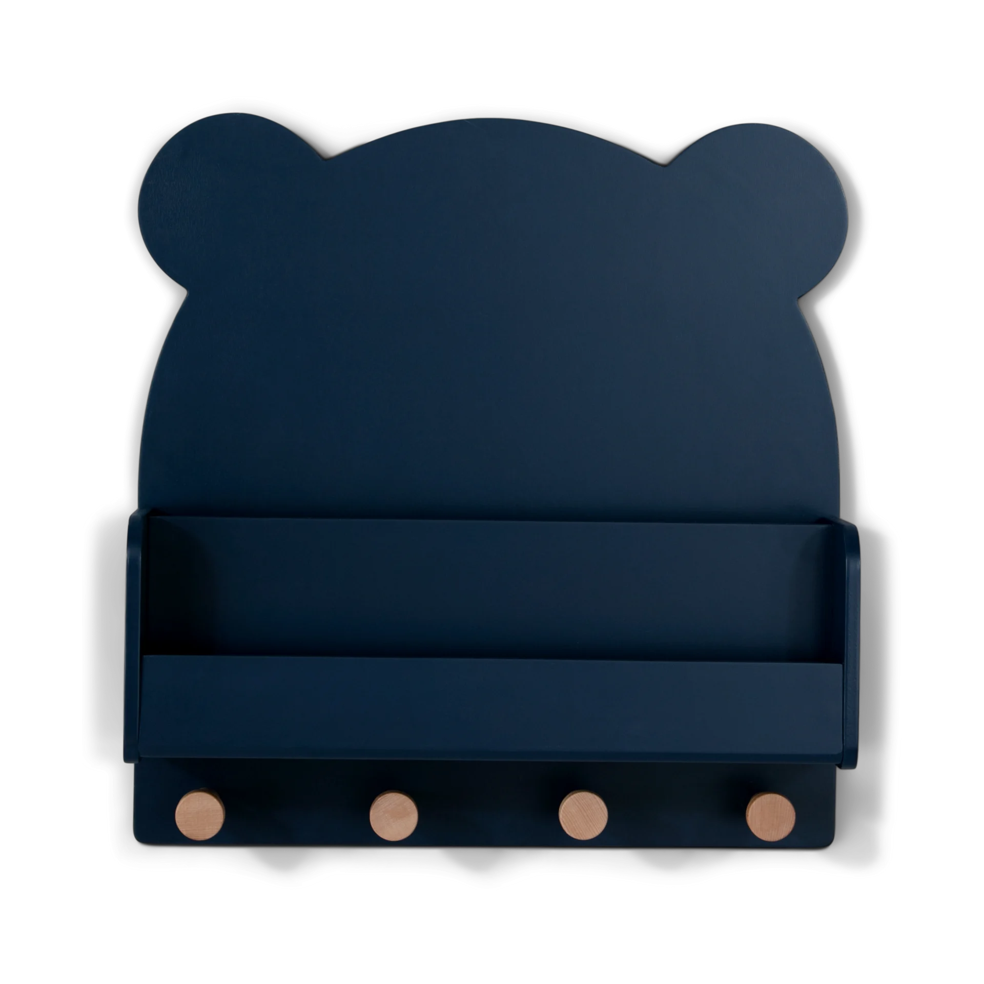 Delta Children babyGap Brannan Bear Wall Shelf with 4 Hooks - Navy | Babylist Shop