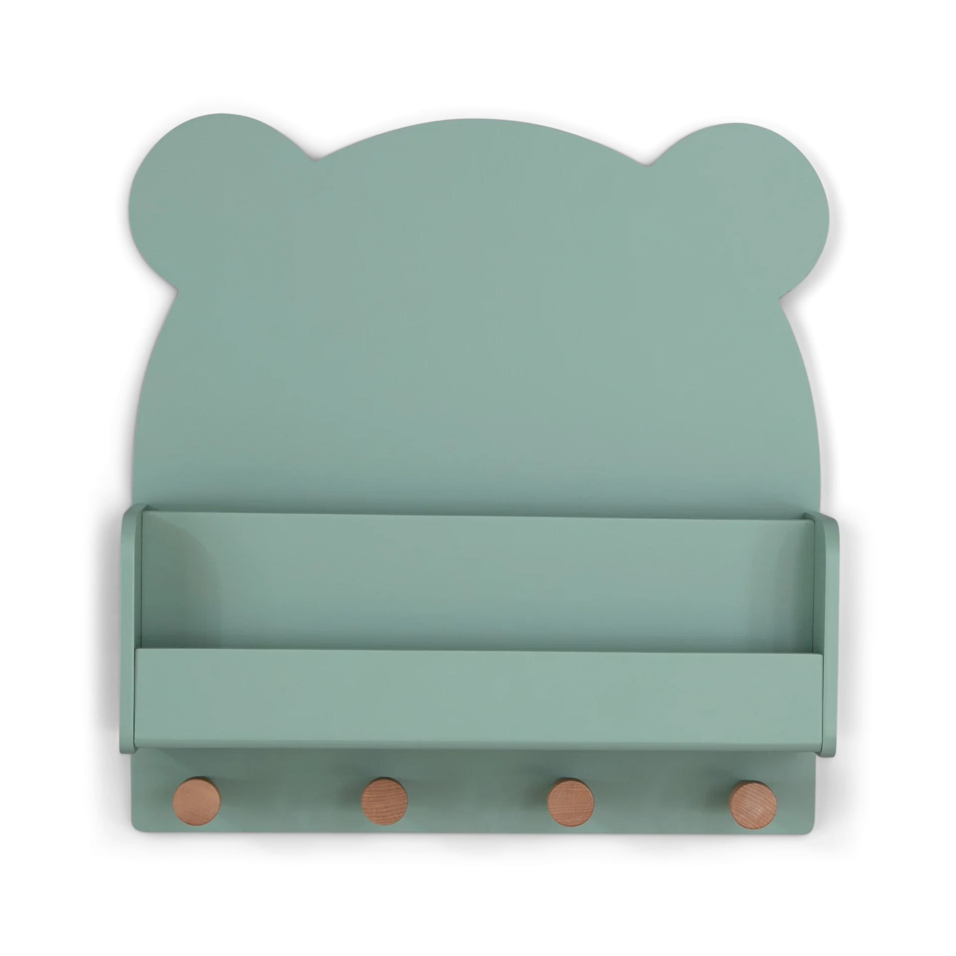 Delta Children babyGap Brannan Bear Wall Shelf with 4 Hooks - Sage Green | Babylist Shop