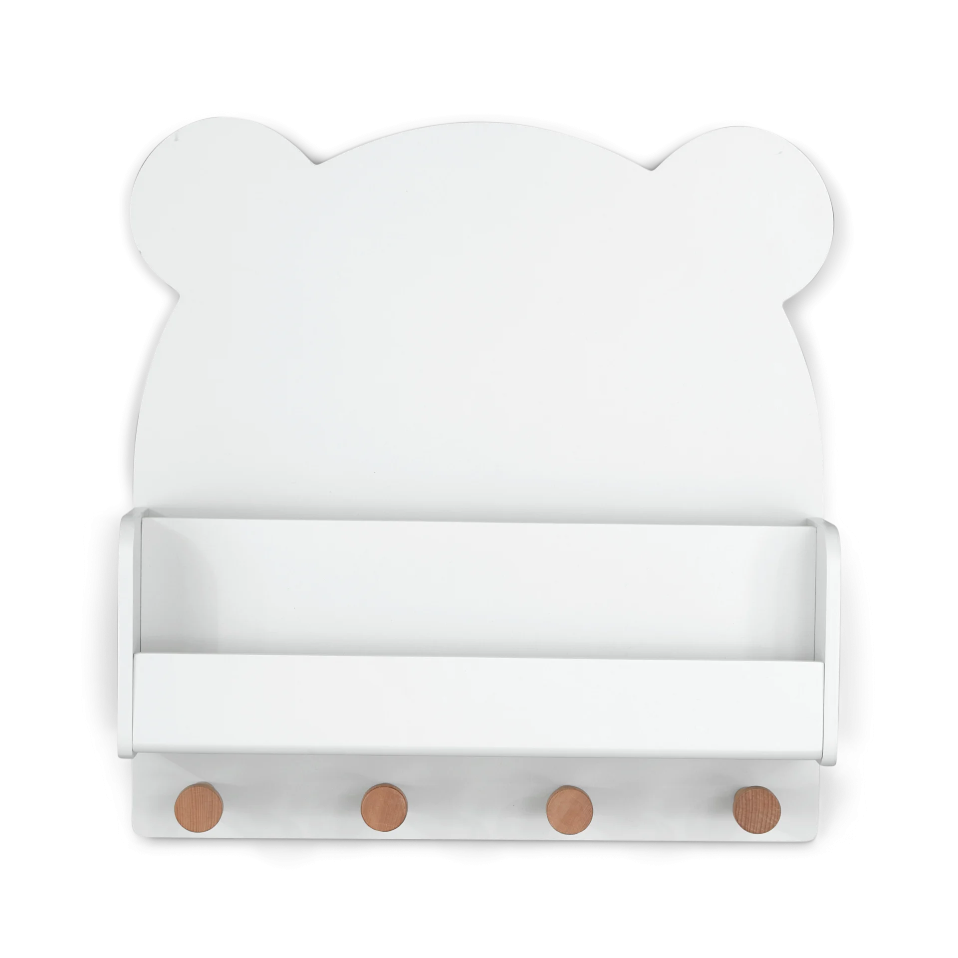 Delta Children babyGap Brannan Bear Wall Shelf with 4 Hooks - White | Babylist Shop