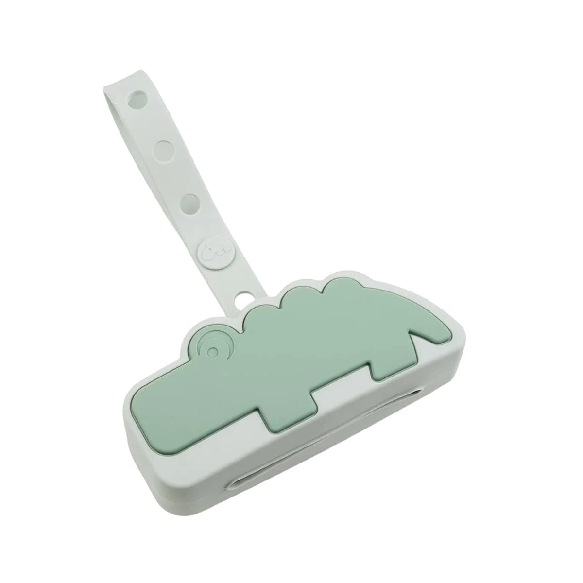 Done by Deer Silicone Pacifier Pouch - Croco Green