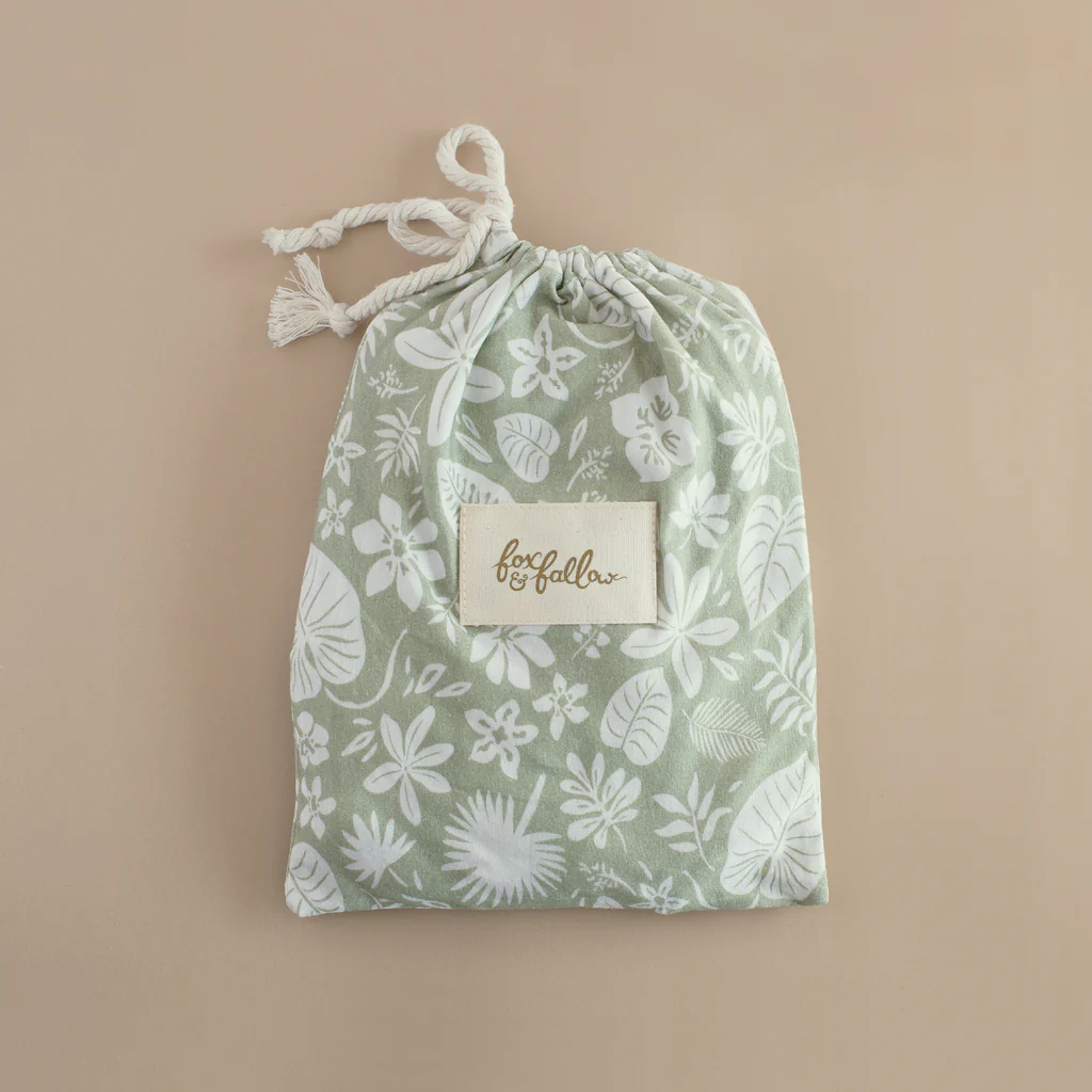 Fox & Fallow Organic Fitted Bassinet Sheet Zanzibar