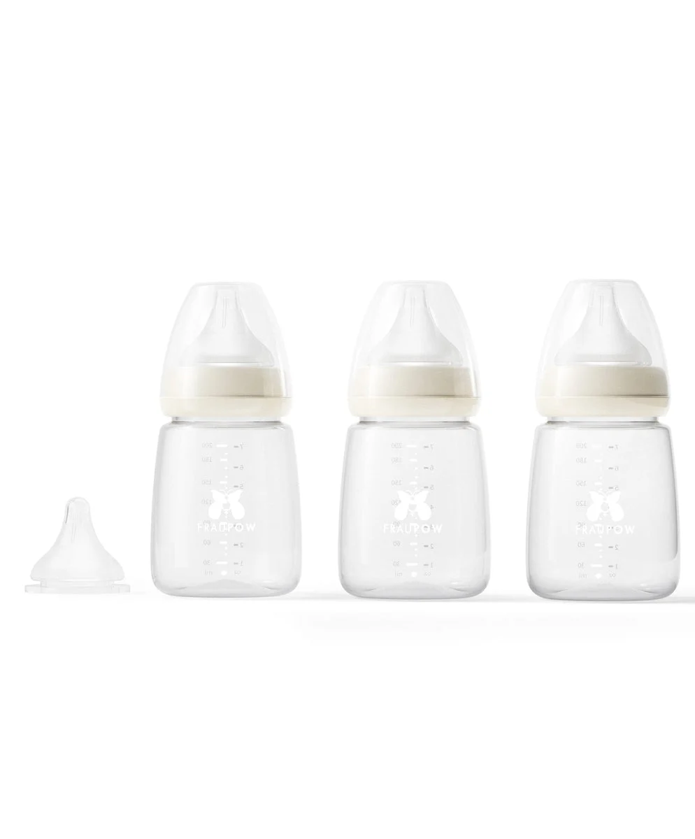 Fraupow Combi-Feed Baby Bottles - (Pack of 3)