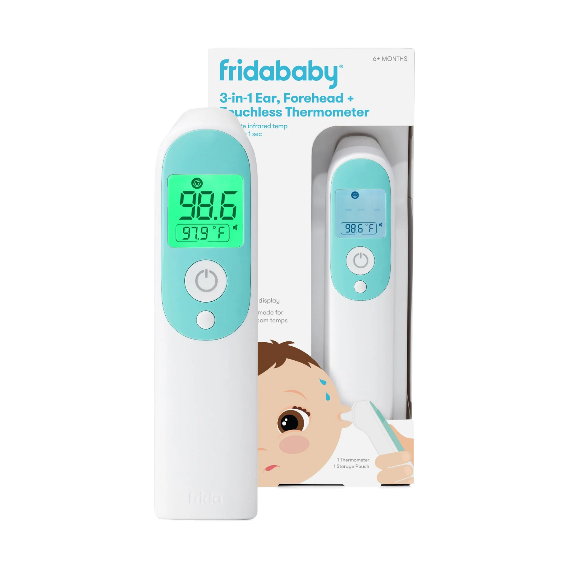 Frida Baby 3-in-1 Ear, Forehead + Touchless Infrared Thermometer | Babylist Shop