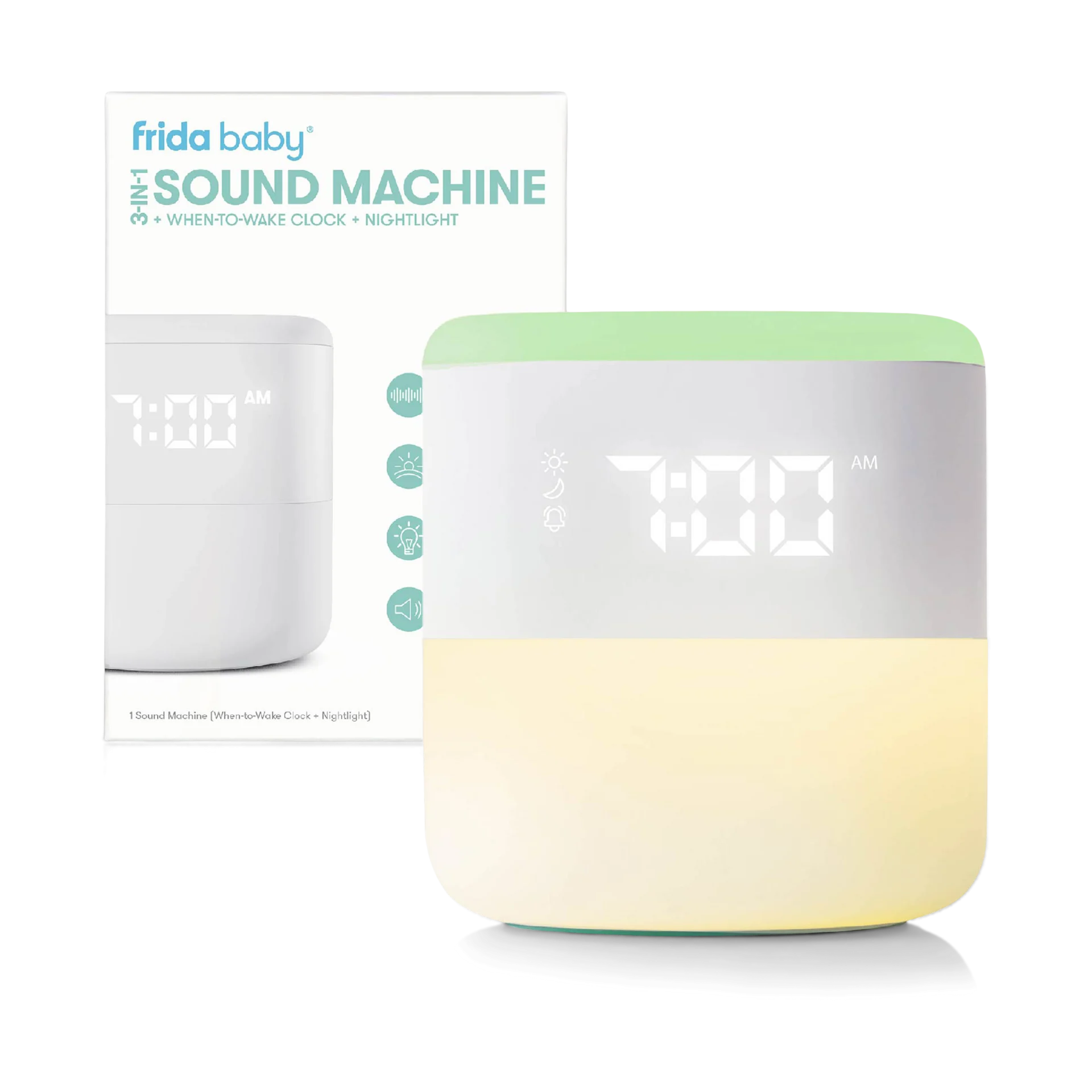 Frida Baby 3-in-1 Sound Machine & When-To-Wake Clock & Nightlight | Babylist Shop