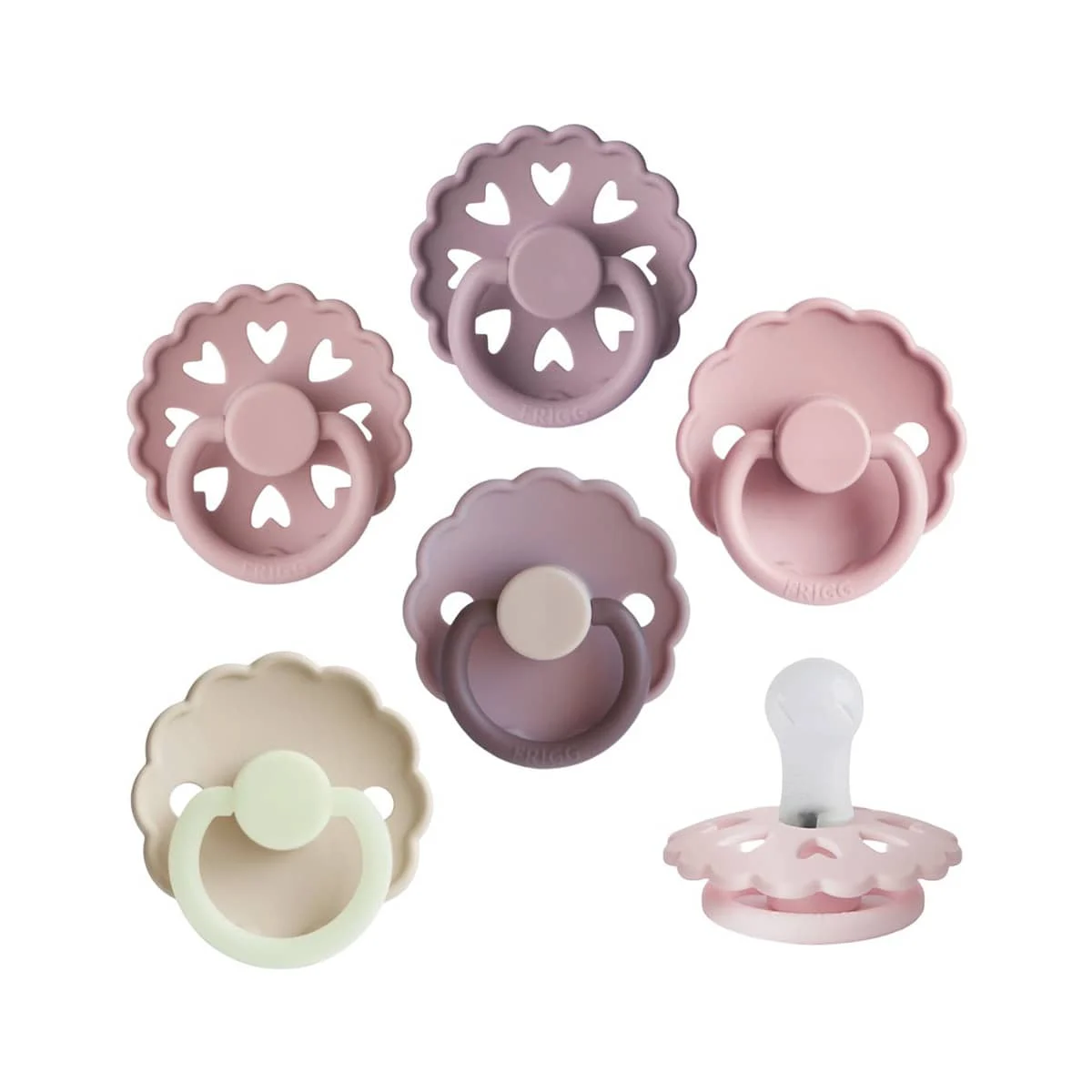Frigg Multi Pacifier Six Pack - Silicone | 0-6 Months