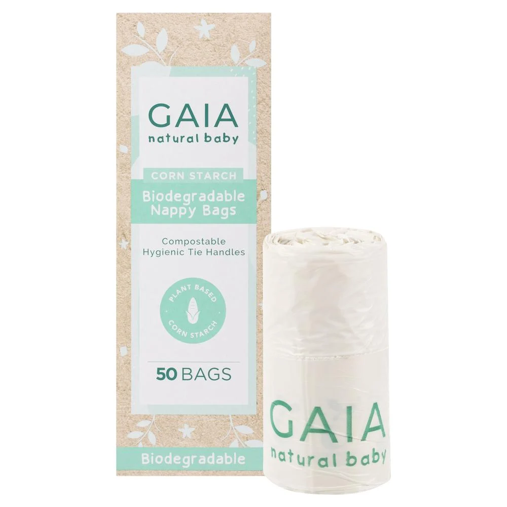 GAIA Biodegradable Nappy Bags 50 pk