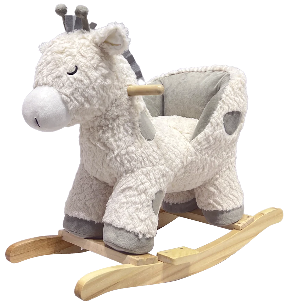 Grey And White Giraffe Animal Rocker Grey/white