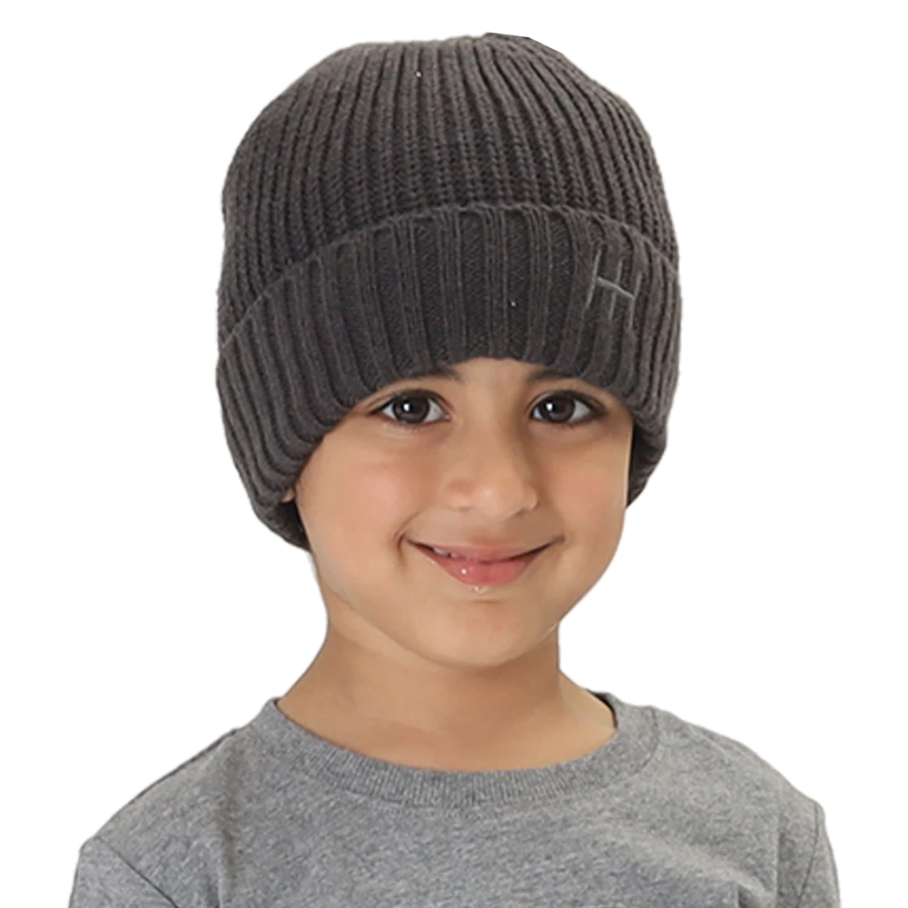 Hi-hop Fisherman Knit Beanie Charcoal