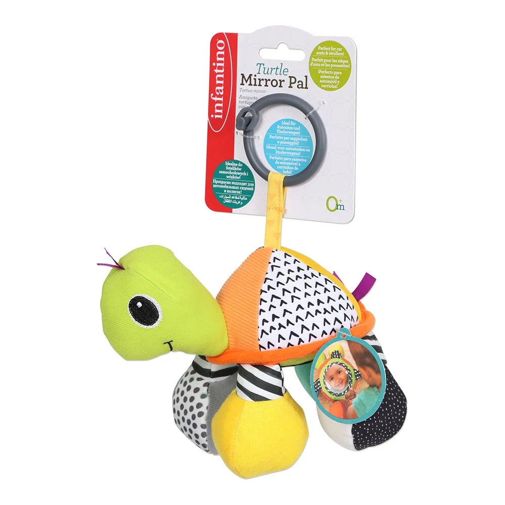 Infantino Turtle Mirror Pal Green