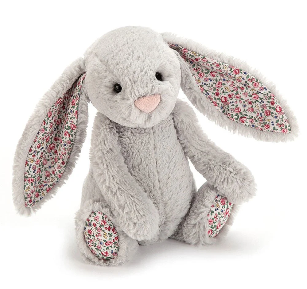 Jellycat Bashful Blossom Silver Bunny