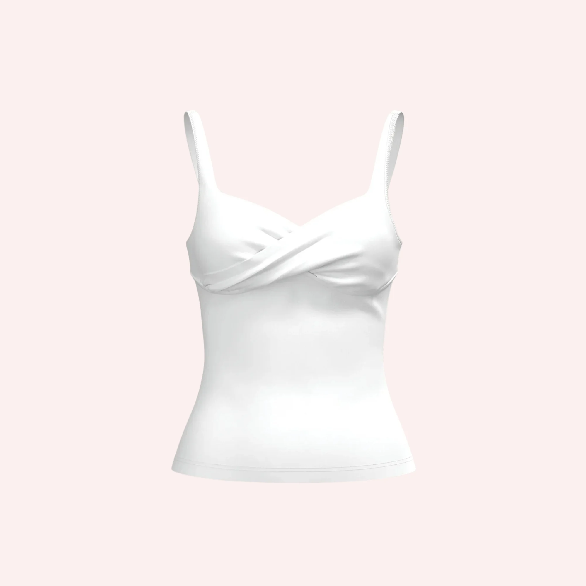 Leakproof Crossover Cami - White