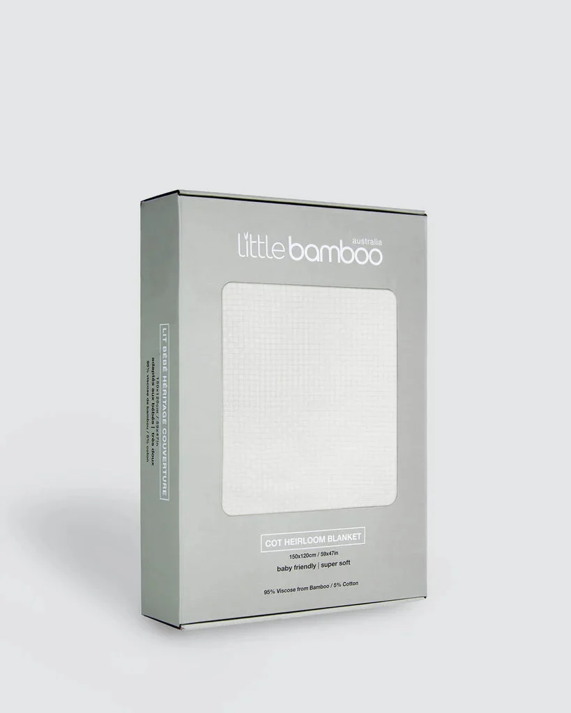 Little Bamboo Heirloom Cot Blanket
