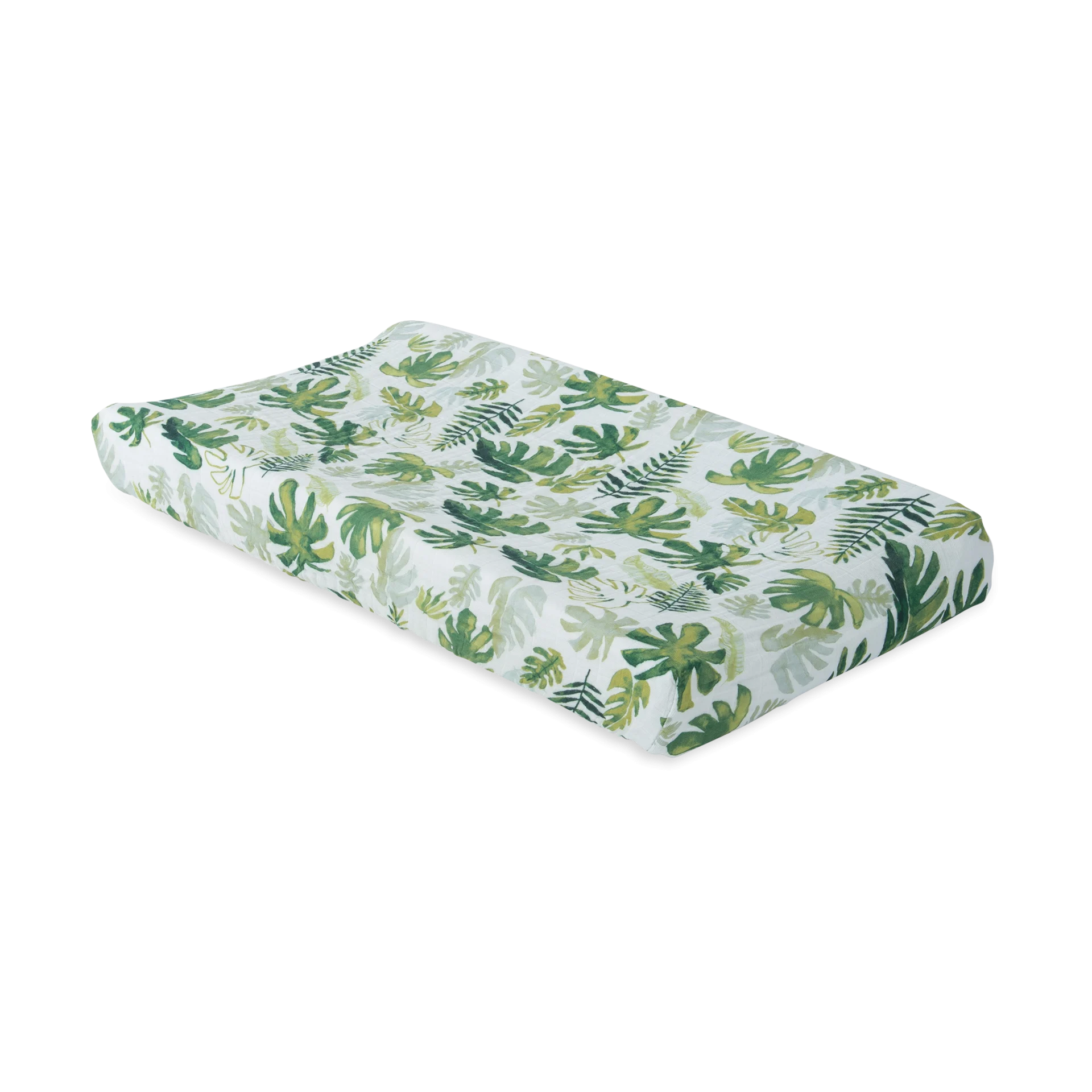 Little Unicorn Cotton Muslin Changing Pad Cover - Tropical Leaf | Babylist Shop