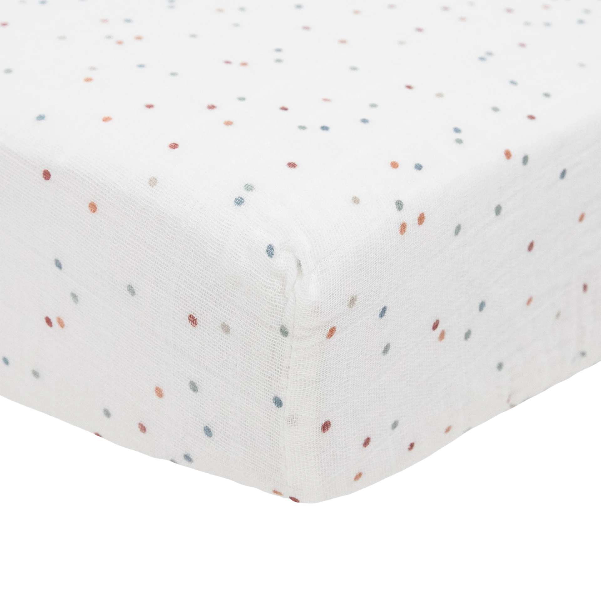 Little Unicorn Cotton Muslin Crib Sheet - Dots | Babylist Shop