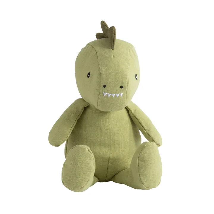 Living Textiles Large Linen Animal - Dennis the Dinosaur