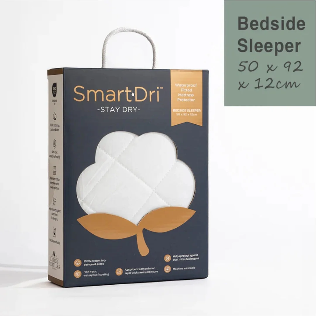 Living Textiles Smart-Dri Waterproof Mattress Protector Bedside Sleeper
