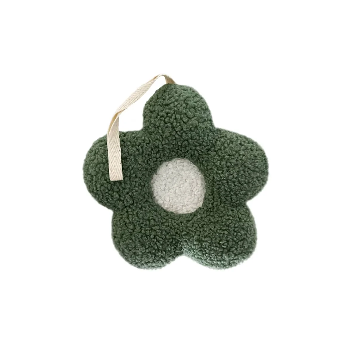 Luna Mae Creations - Pacifier Holder - Olive Green Daisy