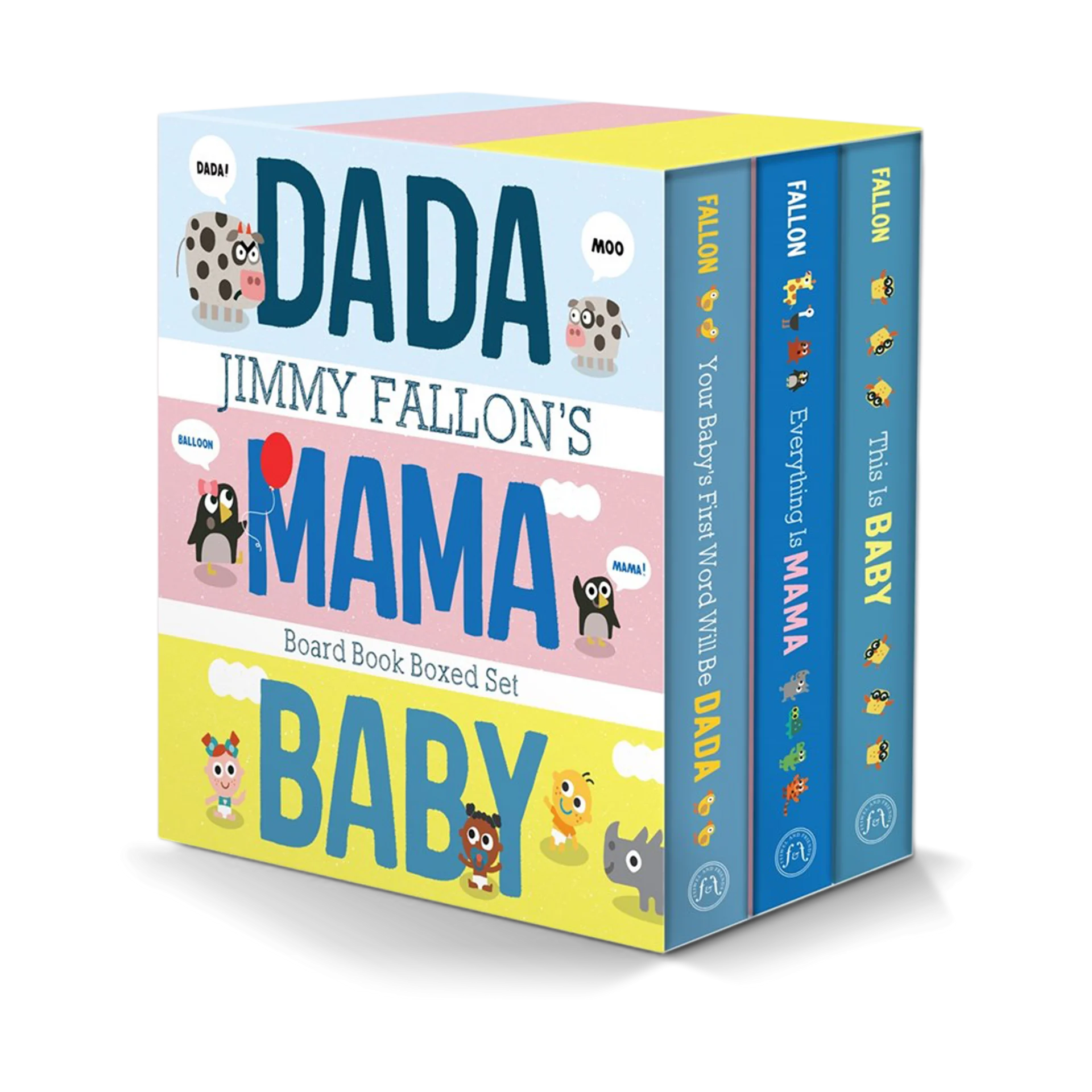 Macmillan Jimmy Fallon's DADA, MAMA, and BABY Board Book Boxed Set | Babylist Shop