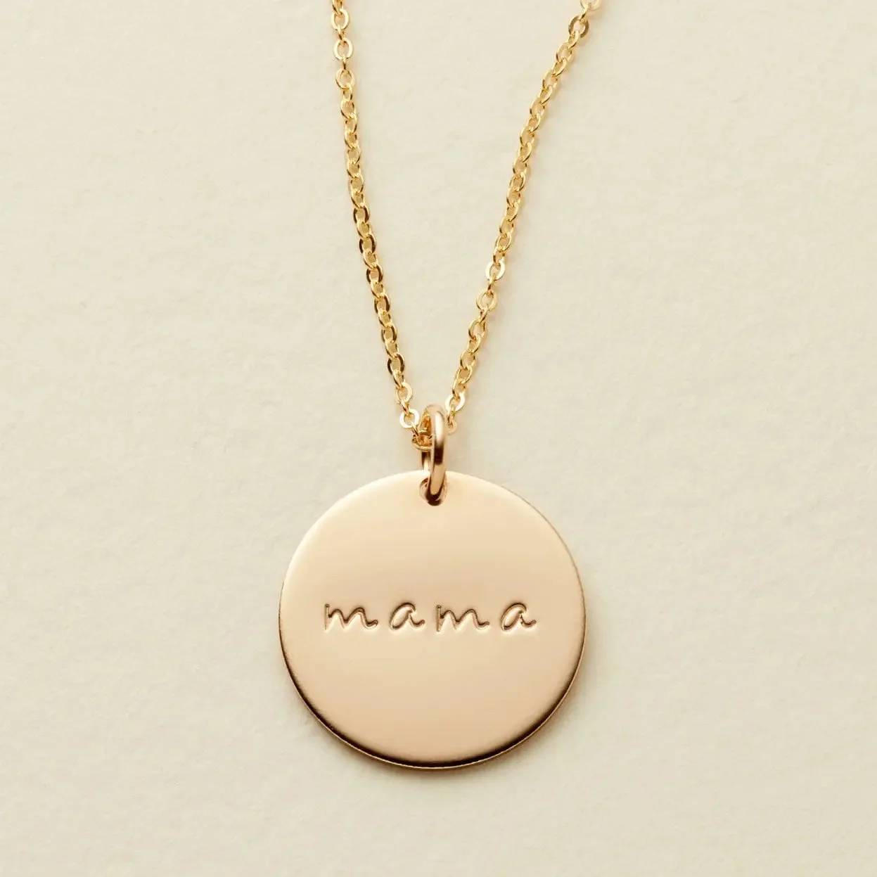 Made by Mary Mama Disc Necklace